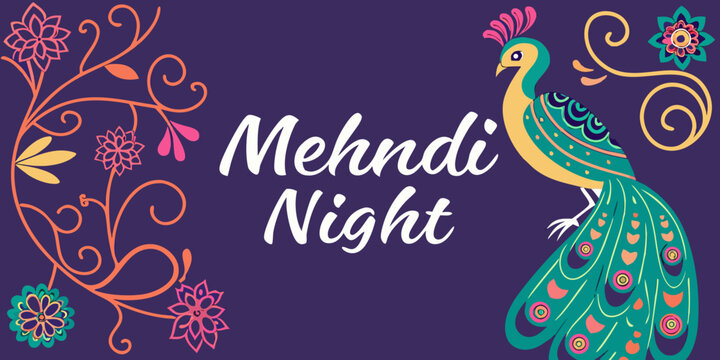 mehndi night  card