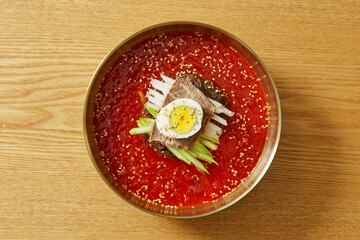 Cold Buckwheat Noodles with Radish Water Kimchi