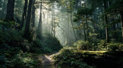 morning in the forest