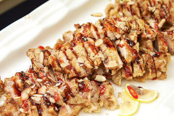 fried meat on a plate