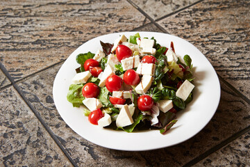 salad with feta cheese and olives