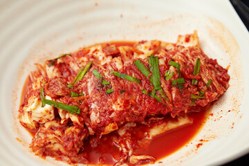 Kimchi, Korean spicy pickles dish 