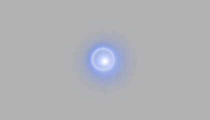 Concentric blue light ring PNG isolated on transparent background