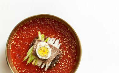 Cold Buckwheat Noodles with Radish Water Kimchi