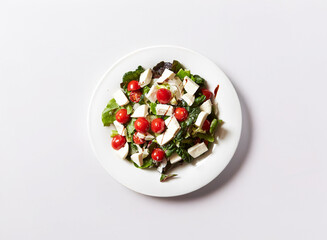 salad with feta cheese and olives