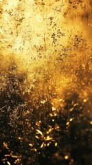 Obraz premium Golden Surface Texture with Dark Accents Close Up