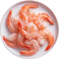 shrimp on a white background