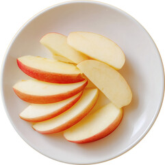 sliced red apple