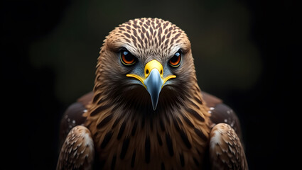 Obraz premium Eyes of the Wild, Capturing the Soul of a Predatory Bird