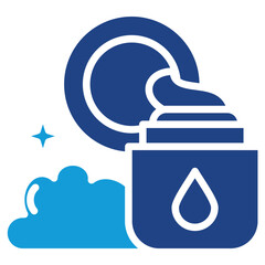 Moisturizer glyph color icon