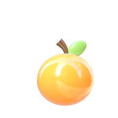 3D Cute Orange Fruit