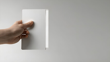 Hand Holding Credit Card Style Mockup with Minimalist Design