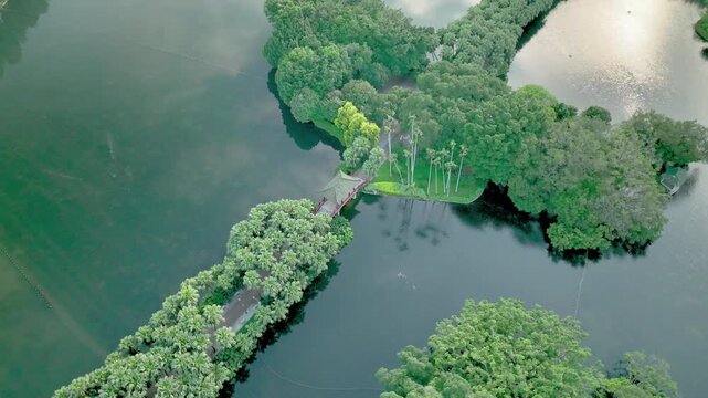 Exploring the serene beauty of liuhua park in guangzhou's liwan district