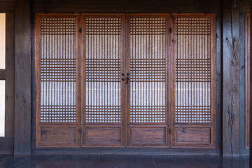traditional Korean room door 