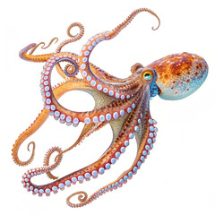 Obraz premium octopus on a white background