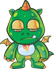 Cute Dragon Vektor Image