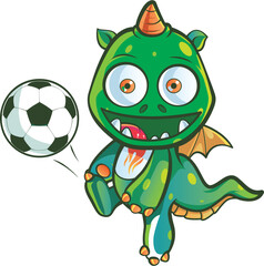 Cute Dragon Vektor Image