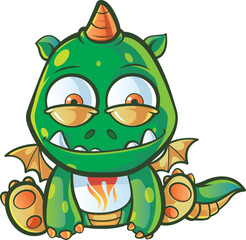 Cute Dragon Vektor Image