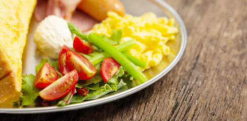 Cherry tomato salad on a plate