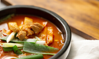 Pork and Kimchi Stew ,Korean food
