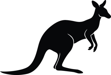 kangaroo hopping vector illustration for wild nature art