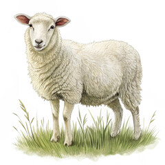 Fototapeta premium sheep isolated on white