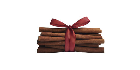 Cinnamon Bliss Tied with Ribbon in Rustic Setting