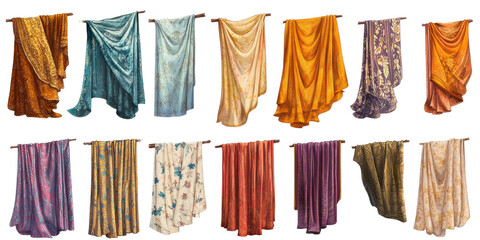 Colorful Fabric Styles through History in Eco-Friendly Designs