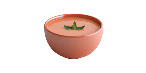 Comforting Tomato Soup in Elegant Ceramic Bowl