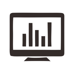 Statistics Graph Display Icon