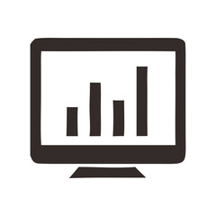 Statistics Graph Display Icon