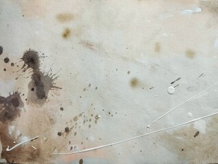 Expressionism abstract painting background in soft pastel brown grey gold color composition