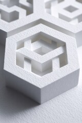 Abstract Geometric Hexagon Pattern