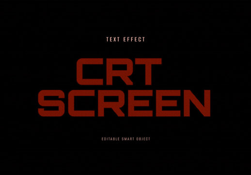 CRT Screen Retro Pixel Text Effect