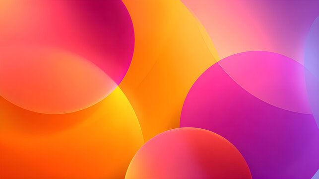 Colorful overlapping circles creating an abstract background