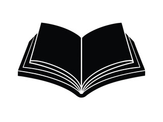 Open book vector illustration.