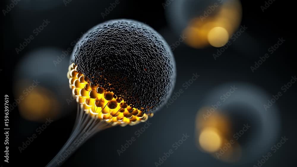 Poster future tech data pulsation converging intelligent power