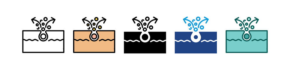 Cleaning Pore multiple icon