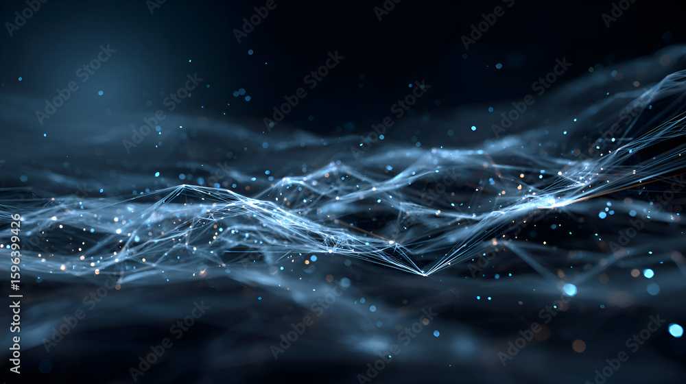 Poster abstract plexus network is generating digital data flow