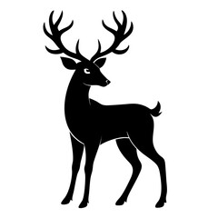 Elegant Deer Silhouette