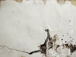 Expressionism abstract painting background in soft pastel brown grey gold color composition