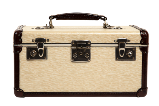 Vintage Cream Suitcase