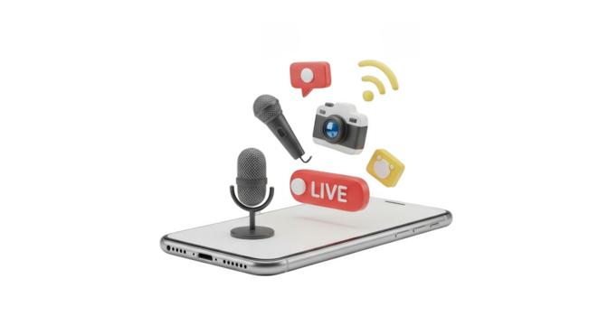 Mobile Streaming Setup Devices in Action