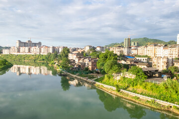 Urban decay and redevelopment in Rongshui, China
