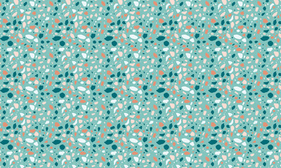 Seamless Terrazzo Stone Fragment Pattern Design