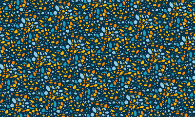 Seamless Terrazzo Stone Fragment Pattern Design