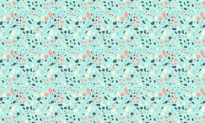 Seamless Terrazzo Stone Fragment Pattern Design