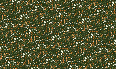 Seamless Terrazzo Stone Fragment Pattern Design
