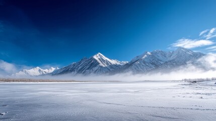 Obraz premium winter mountain landscape