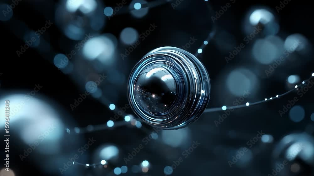 Aufkleber future intelligent data network technology core visualization